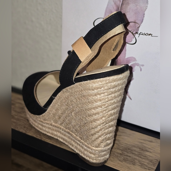 Jessica Simpson Black Espadrille Platform Lace-Up Zilkio Sandal - Picture 3 of 5